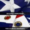 G128 Combo Pack: American USA Flag ToughWeave Series 16x24 In Single Sided & Gadsden Don't Tread On Me Flag Double Sided 16x24 In Double ToughWeave Series | Both Embroidered Polyester, Brass Grommets